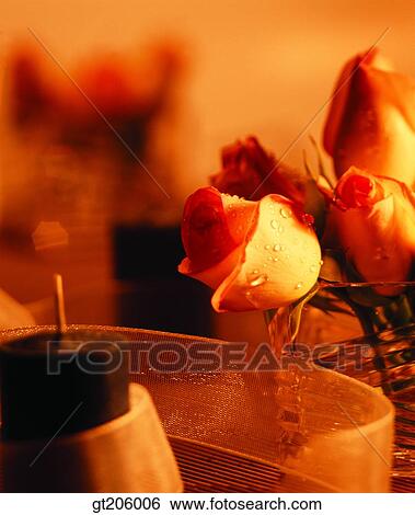 Stock Photograph - flower, ribbon, rose, fancy goods, goods, fancy, decoration. Fotosearch
