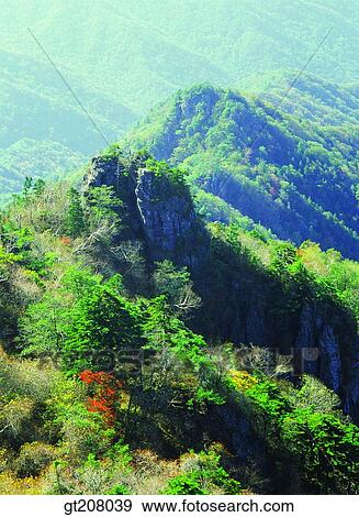 Korea, nature, landscape, scenery, scene, Jiri mountain, Jiri View Large Photo Image Stock Photo - Korea, nature, landscape, scenery, scene, Jiri mountain, Jiri. Fotosearch
