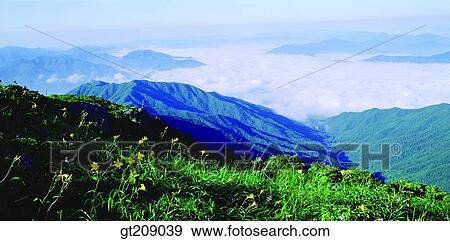 Korea, nature, landscape, scenery, scene, outdoor, exterior View Large Photo Image Stock Photo - Korea, nature, landscape, scenery, scene, outdoor, exterior. Fotosearch