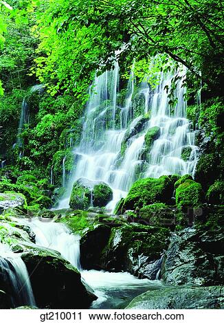 Korea, scene, scenery, landscape, valley, mountain, waterfall View Large Photo Image Stock Image - Korea, scene, scenery, landscape, valley, mountain, waterfall. Fotosearch