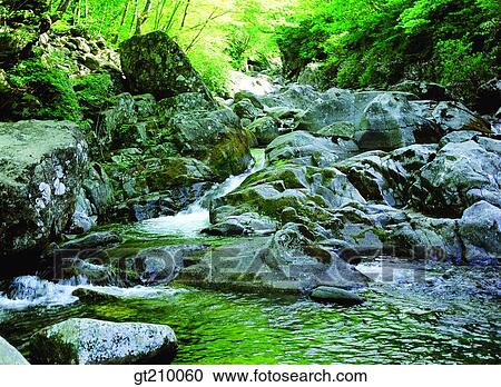 Korea, scene, scenery, landscape, valley, mountain, valleywater View Large Photo Image Stock Image - Korea, scene, scenery, landscape, valley, mountain, valleywater. Fotosearch