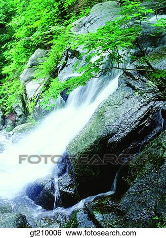 Korea, scene, scenery, landscape, valley, mountain, waterfall View Large Photo Image Stock Photograph - Korea, scene, scenery, landscape, valley, mountain, waterfall. Fotosearch
