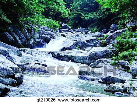 Korea, scene, scenery, landscape, valley, mountain, valleywater View Large Photo Image Stock Photograph - Korea, scene, scenery, landscape, valley, mountain, valleywater. Fotosearch