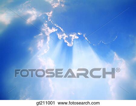Stock Image - cloud, clouds, sunlightoutdoor, exterior, day, daytime, daylight. Fotosearch