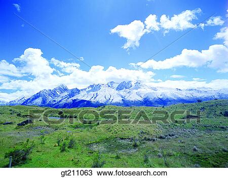 mountain, snow mountain, snow, foreign mountain, sky, cloud, clouds View Large Photo Image Stock Image - mountain, snow mountain, snow, foreign mountain, sky, cloud, clouds. Fotosearch