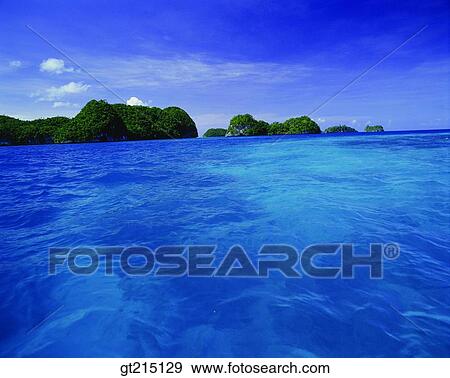 Stock Photo - sea, isle, island, desert island, land, shore, outdoor. Fotosearch