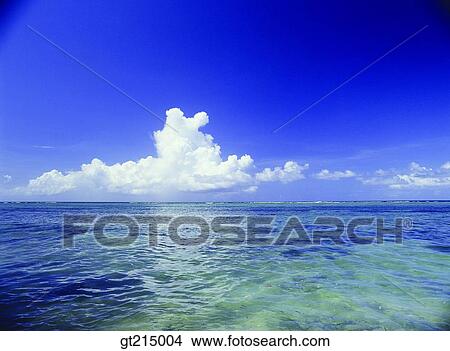 Picture - sea, sky, cloud, outdoor, exterior, day, daylight. Fotosearch