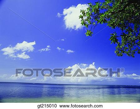 Stock Image - sea, sky, cloud, outdoor, exterior, day, daylight. Fotosearch