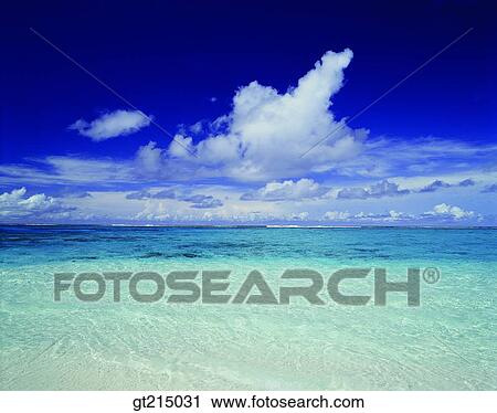 Stock Image - sea, sky, cloud, outdoor, exterior, day, daylight. Fotosearch