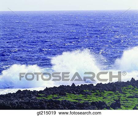 sea, wave, waves, seashore, coast, outdoor, exterior View Large Photo Image Stock Photo - sea, wave, waves, seashore, coast, outdoor, exterior. Fotosearch