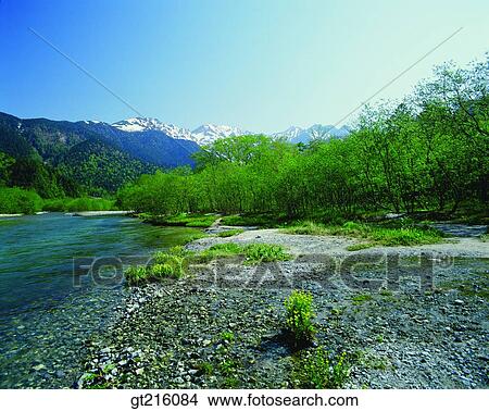 nature, landscape, scenery, scene, nature, river, mountain View Large Photo Image Picture - nature, landscape, scenery, scene, nature, river, mountain. Fotosearch
