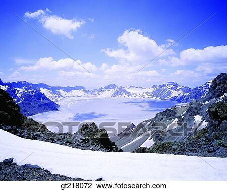 Stock Image - exterior, day, daytime, daylight, Backdu mountain, winter, snowscape. Fotosearch