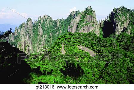 Stock Photograph - exterior, day, daytime, daylight, mountain, rock mountain, rock. Fotosearch