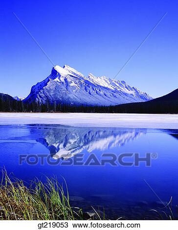 mountain, lake, snowscape, snow, winter, reflection, reflect View Large Photo Image Stock Image - mountain, lake, snowscape, snow, winter, reflection, reflect. Fotosearch