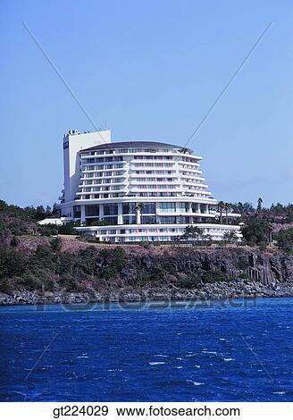 Korea, Cheju Island, Cheju Hyatt hotel View Large Photo Image Stock Photo - Korea, Cheju Island, Cheju Hyatt hotel. Fotosearch