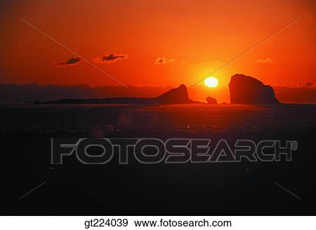 Korea, Cheju Island, Cheju, Hyungje island, isle, sunrise View Large Photo Image Stock Photo - Korea, Cheju Island, Cheju, Hyungje island, isle, sunrise. Fotosearch