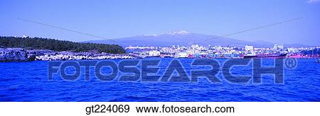 Stock Photo - Korea, Cheju Island, Cheju, Seogwiposi, Seogwipo city. Fotosearch