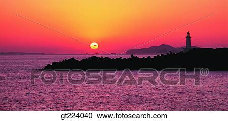 Stock Image - Korea, Cheju Island, Cheju, sunrise. Fotosearch