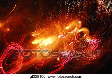 Stock Image - fireworks display, flame, blaze, spark, firework. Fotosearch