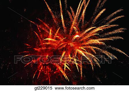 Stock Photography - fireworks display, flame, blaze, spark, firework. Fotosearch