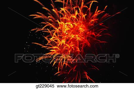 Stock Photography - fireworks display, flame, blaze, spark, firework. Fotosearch