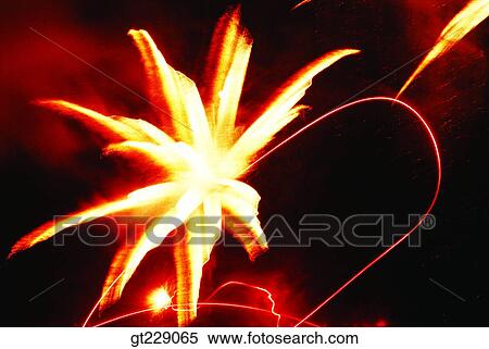 Stock Photography - fireworks display, flame, blaze, spark, firework. Fotosearch