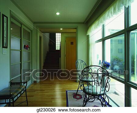 Stock Photograph - interior, day, daytime, daylight, indoor, parlor, living room. Fotosearch