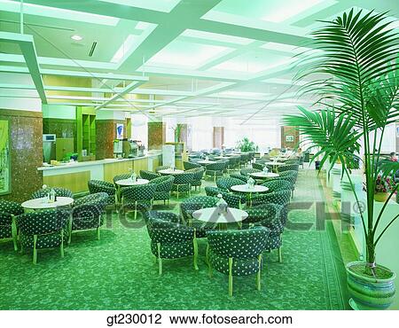 Stock Image - interior, indoor, coffee shop, coffee shop. Fotosearch