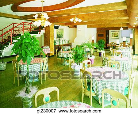 Stock Photo - interior, indoor, coffee shop, restaurant. Fotosearch
