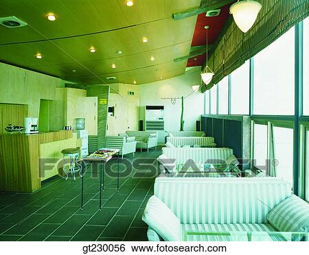 Stock Photograph - interior, indoor, coffee shop, restaurant. Fotosearch