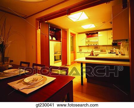 Stock Image - interior, indoor, kitchen. Fotosearch