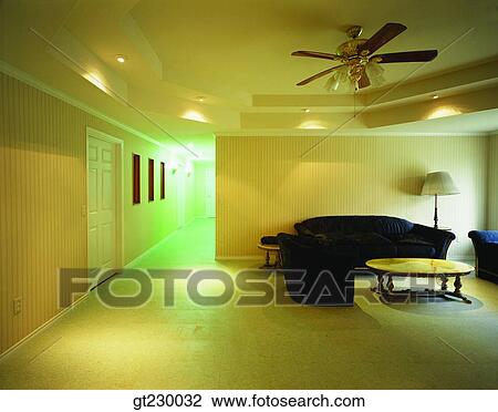 Stock Image - interior, indoor, parlor, living room. Fotosearch