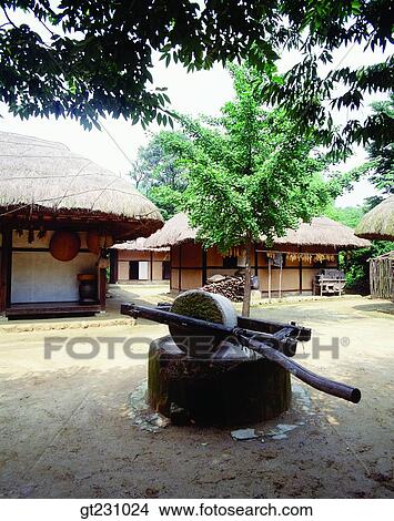 cottage, garden, yard, court, mill, mortar, outdoor View Large Photo Image Picture - cottage, garden, yard, court, mill, mortar, outdoor. Fotosearch