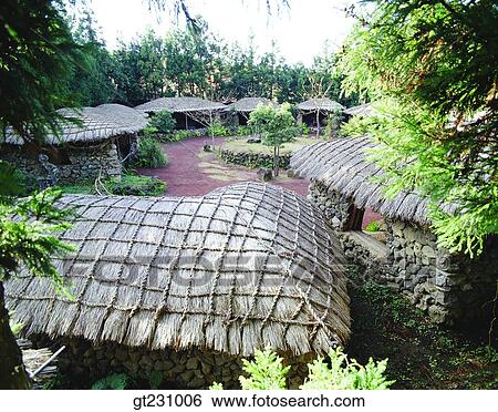 cottage, roof, town, stone wall, farm village, farming village, village View Large Photo Image Stock Photograph - cottage, roof, town, stone wall, farm village, farming village, village. Fotosearch