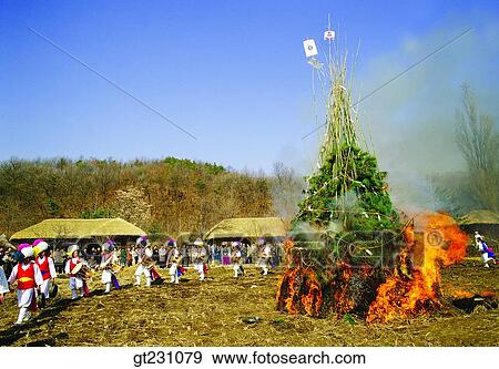 Stock Photo - farm band, folk band, cottage, event, function, mountain, outdoor. Fotosearch