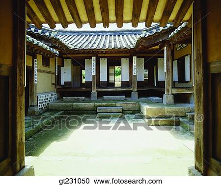 Kim Jung Hi, autumnal sentiment, thoughts, Ye mountain, tile roofed house, eaves, garden View Large Photo Image Stock Image - Kim Jung Hi, autumnal sentiment, thoughts, Ye mountain, tile roofed house, eaves, garden. Fotosearch