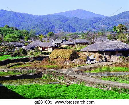 Stock Photography - Nakan flok town, folk, folk town, folk, Nakan, cottage, province. Fotosearch