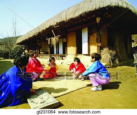 playing yut, garden, yard, court, child, children, kid View Large Photo Image Picture - playing yut, garden, yard, court, child, children, kid. Fotosearch