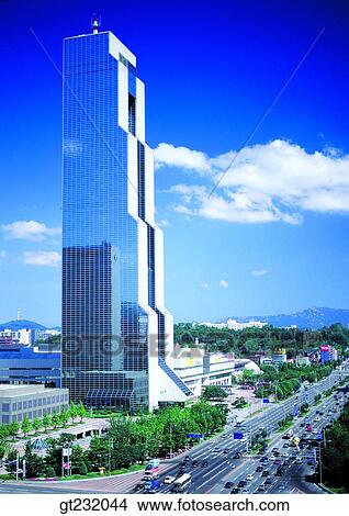 Picture - Korea, outdoor, exterior, day, daytime, daylight, seoul. Fotosearch