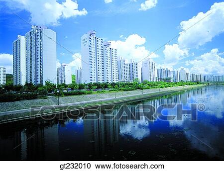 Korea, outdoor, exterior, day, daytime, daylight, apartment View Large Photo Image Stock Image - Korea, outdoor, exterior, day, daytime, daylight, apartment. Fotosearch