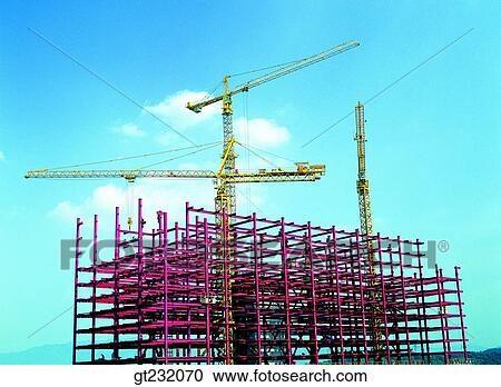Stock Image - Korea, outdoor, exterior, day, daytime, daylight, construction. Fotosearch