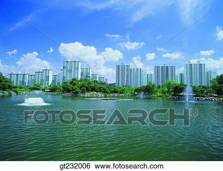 Korea, outdoor, exterior, day, daytime, daylight, apartment View Large Photo Image Stock Photograph - Korea, outdoor, exterior, day, daytime, daylight, apartment. Fotosearch