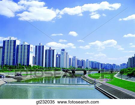 Korea, outdoor, exterior, day, daytime, daylight, apartment View Large Photo Image Stock Photography - Korea, outdoor, exterior, day, daytime, daylight, apartment. Fotosearch