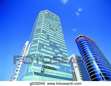 Korea, outdoor, exterior, day, daytime, daylight, skyscraper View Large Photo Image Stock Photography - Korea, outdoor, exterior, day, daytime, daylight, skyscraper. Fotosearch