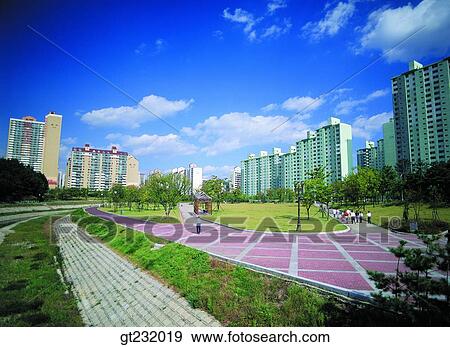 Stock Photo - Korea, people, person, outdoor, exterior, day, daytime. Fotosearch
