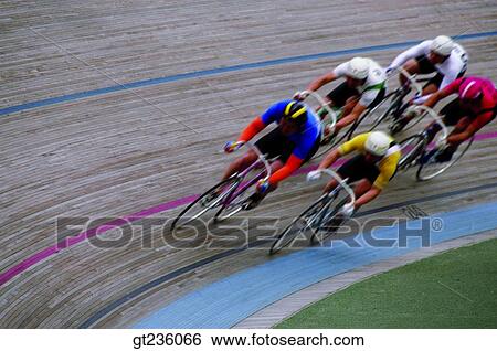 Stock Photograph - cycle, people, person, track, bicycle, cycle, bike. Fotosearch