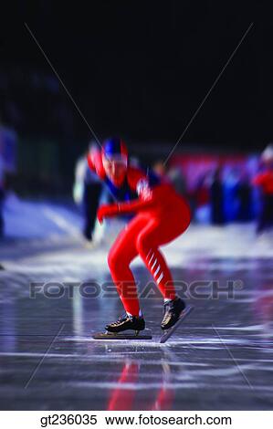 Stock Photography - figure skating, speed skating, skating, people, person, ice rink, national athlete. Fotosearch