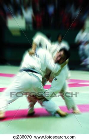 Stock Image - judo, Judo, people, person, combat, event, competitive games. Fotosearch