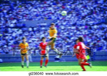 Stock Image - soccer, football, people, person, soccer game, football game, match. Fotosearch