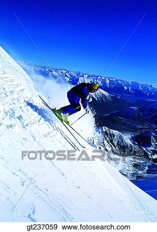 Stock Photo - person, exterior, day, daytime, daylight, one, 1winter sports. Fotosearch